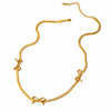 Bow Snake chain Necklace