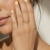Chevron Stack Ring