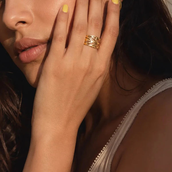 Molten Mesh Ring