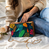 Abstract Print Rectangular Clutch