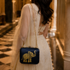 Elephant Print Clutch