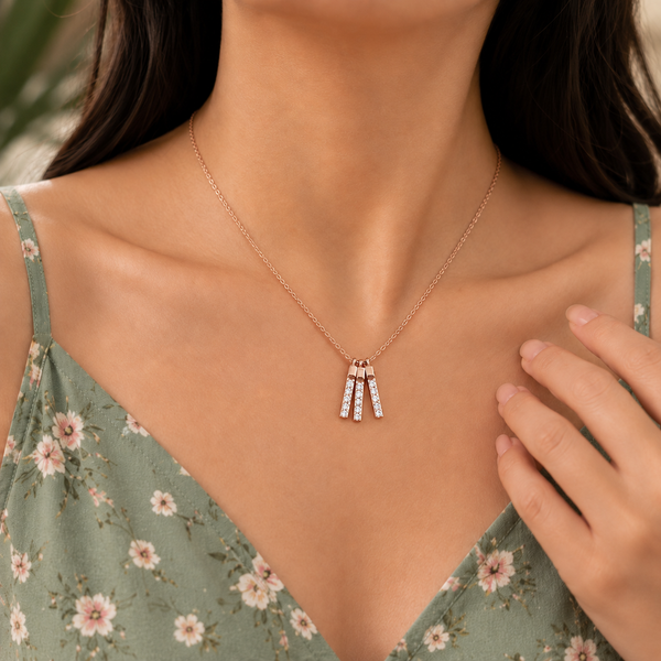 Diamond Bar Necklace