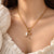 Star Pearl Diamond Multi Charms Necklace