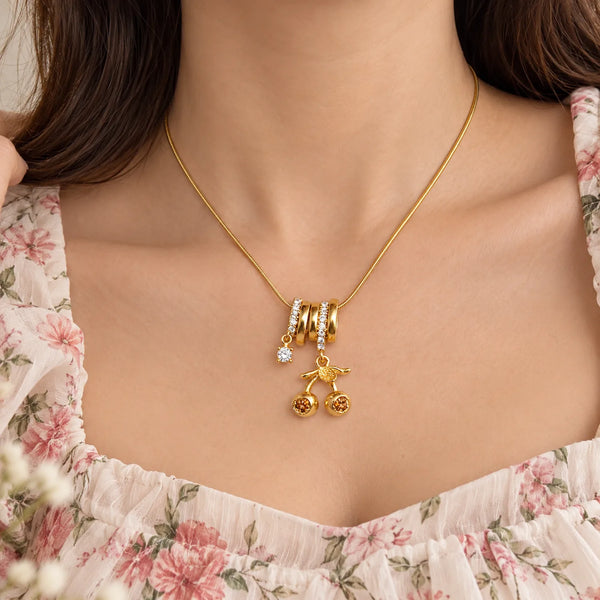 Cherry Glimmer Necklace