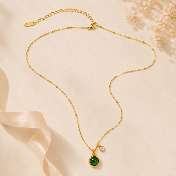 Minimalist gemstone Necklace