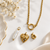 Heart Pearl Multi Charms Necklace