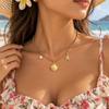 Shell Star Beach Charm Necklace