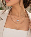 Three layer Evil Eye Necklace