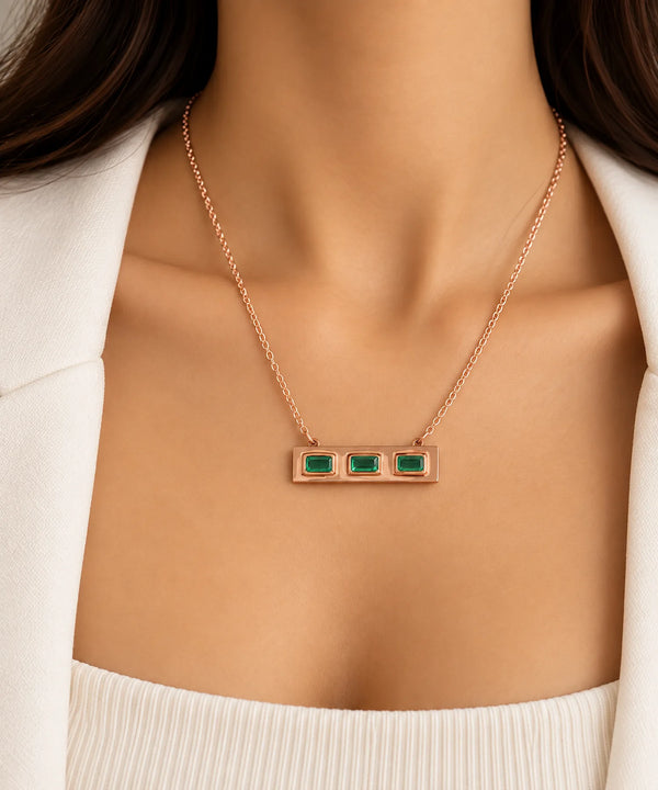 Green Bar Necklace
