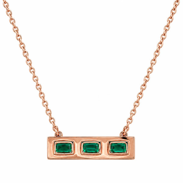 Green Bar Necklace