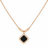 Black Coin cube Necklace