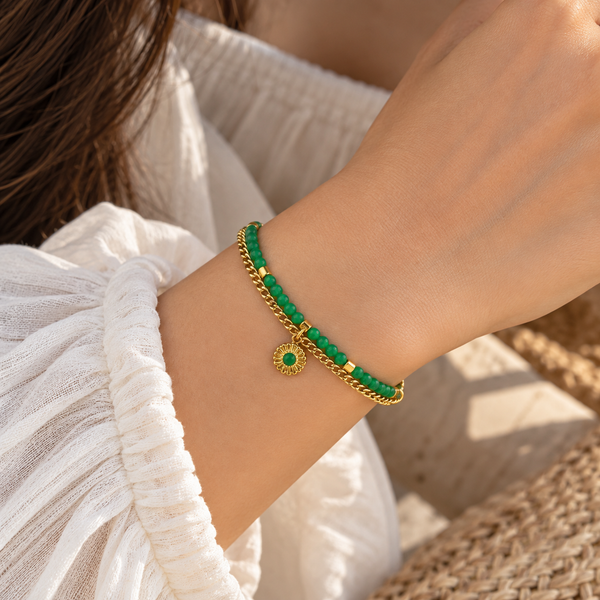 Halo Sun Charm Bracelet