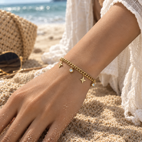 Clover Stone Bracelet
