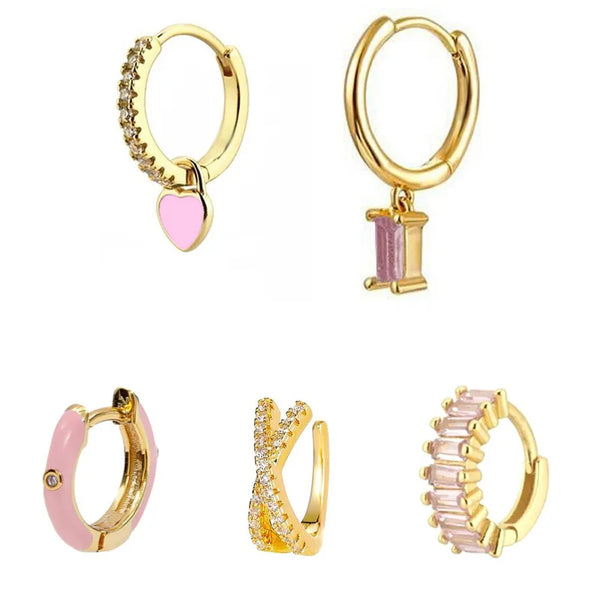 Blush Belle Piercing Stack - Mismatch