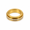 Diamond rail ring