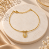 Oval Wire Charm Bracelet