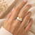White Gold Drop Ring