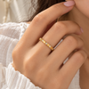 Golden spark band ring