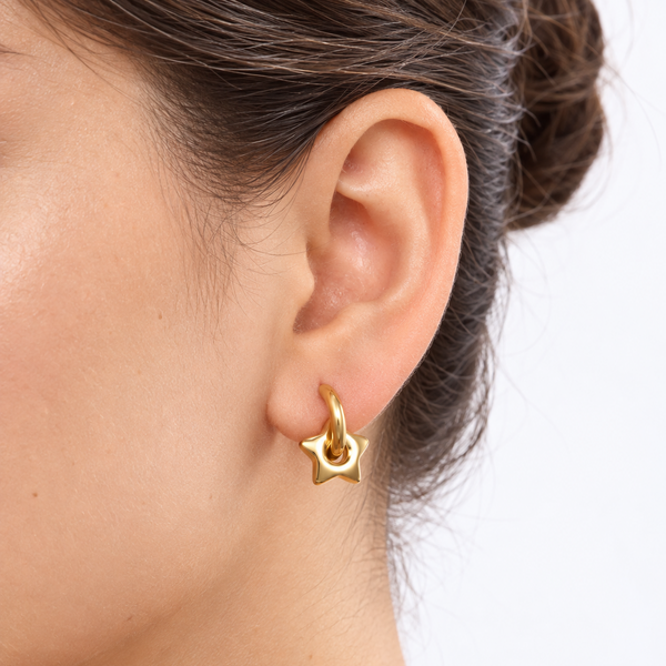 Twinkle Star Hoops
