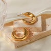 Cursive C Hoops