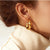 Cursive C Hoops
