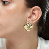 Texture Square Earrings