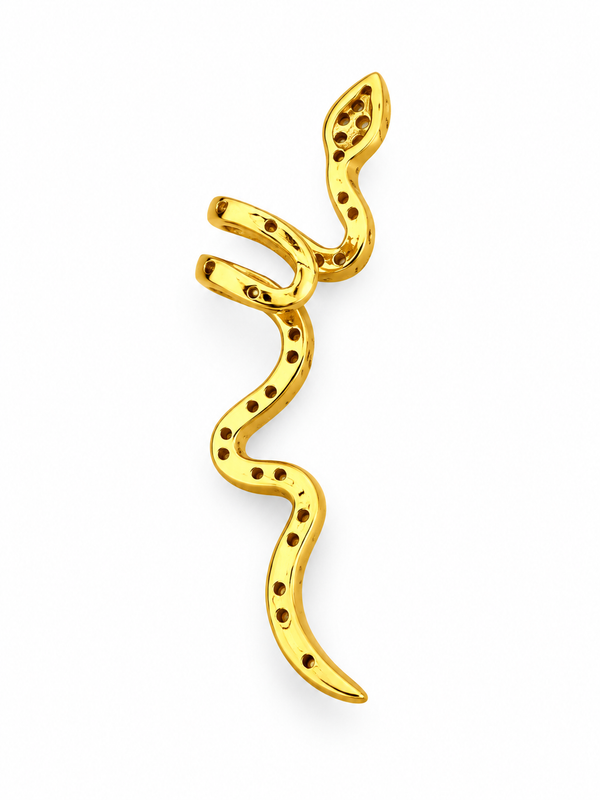 Seraya Crystal Snake Ear Cuff