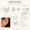 Twin Marquise Ball Back Stud