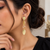 Stone studded Drop Earrings
