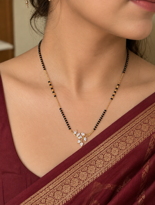 Aarohi Leaf Pendant Mangalsutra