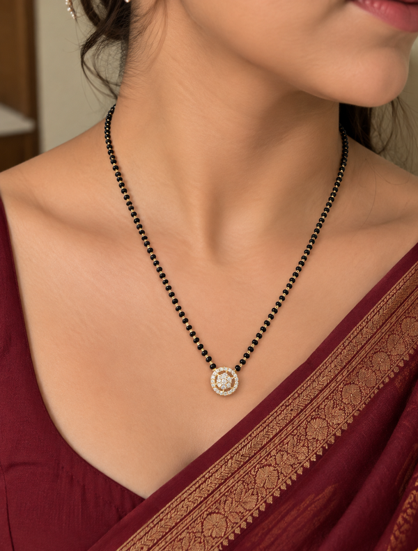 Aadhya Floral Circle Mangalsutra