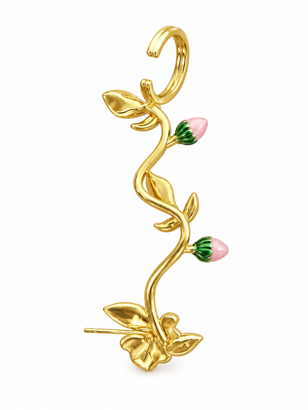 Rose Vine Ear Cuff