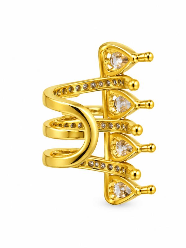 Spiral Drop Ear Cuff