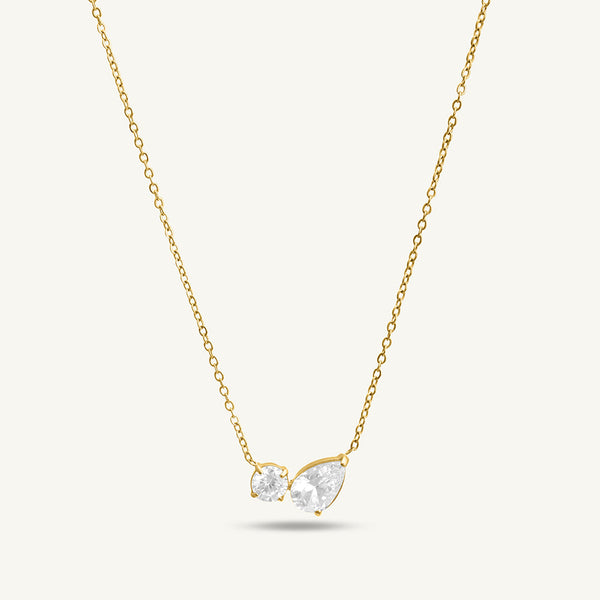 Aurelia Duo Stone Necklace