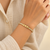 Trio Heart Crystal Kada
