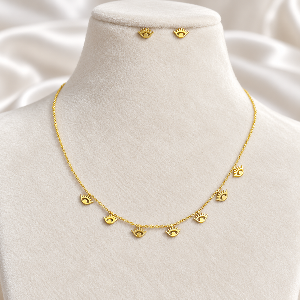 Evil eye Necklace Set