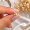 Marquise Flower Ball Back Stud
