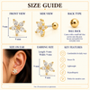 Marquise Flower Ball Back Stud