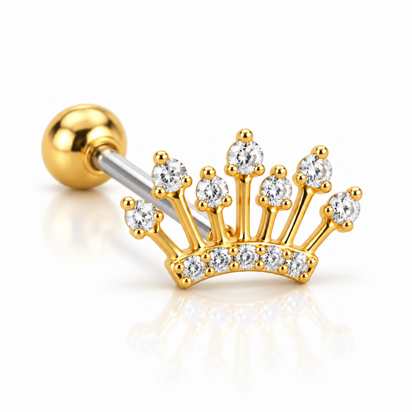 Royal Crown Ball Back Stud
