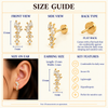 Marquise Crystal Vine Flat Back Studs