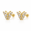 Butterfly Chain Stud Earrings