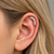 Marquise Leaf Ear Climber Flat Back Studs