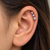 Triple Crystal Drop Flat Back Studs