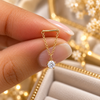 Crystal Chain Drop Helix Flat Back Stud