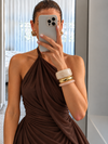 Mocha Swirl Resin Bangle Set