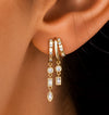 Crystal Ladder Earrings Set
