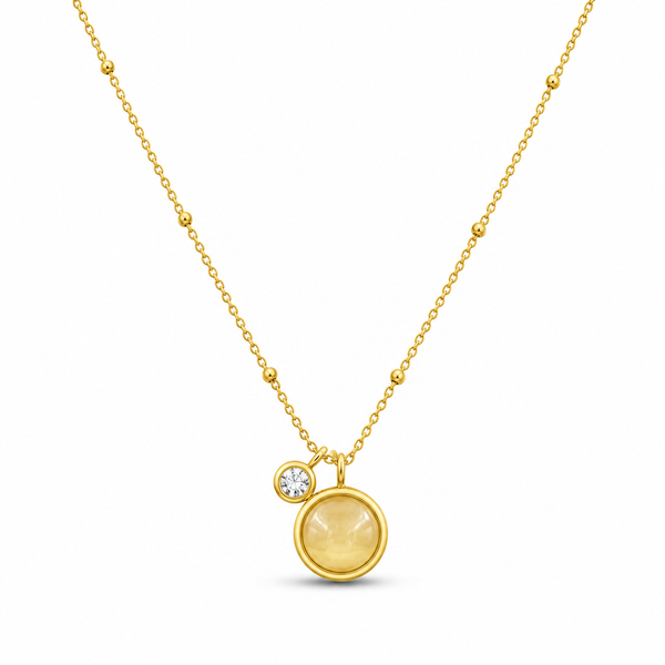 Minimalist gemstone Necklace
