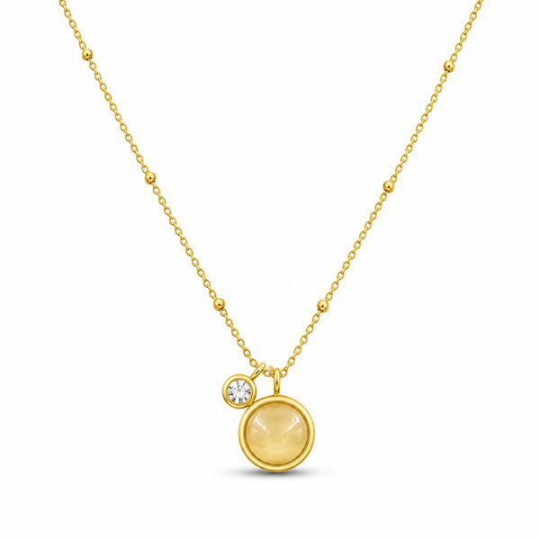 Minimalist gemstone Necklace