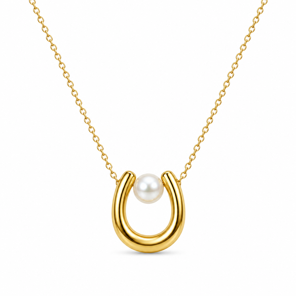 Pearl Golden U Necklace