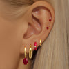 Ruby Radiance Ear Stack - Mismatch